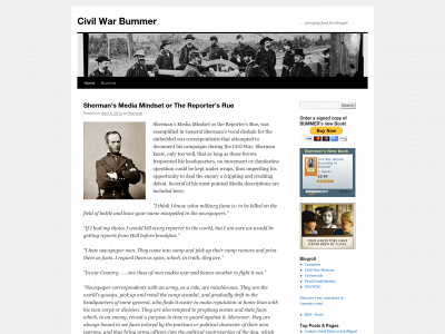 civilwarbummer.com snapshot