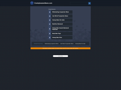 crankybuzzardbees.com snapshot