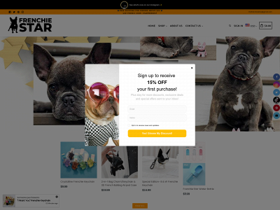 frenchiestar.com snapshot