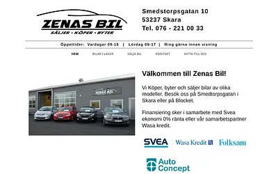 zenasbil.se snapshot