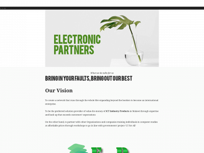www.electronicpartners.net snapshot