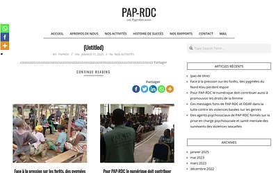 pap-rdc.org snapshot