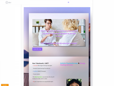 kenholisticpsychotherapy.com snapshot