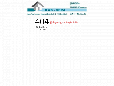 hws-gera.de snapshot