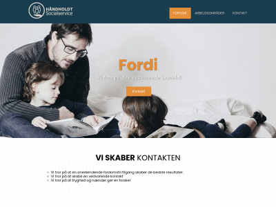 haandholdtsocialservice.dk snapshot