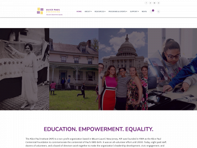 alicepaul.org snapshot