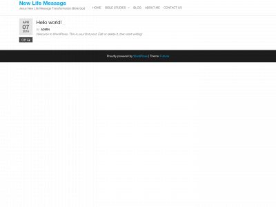 newlifemessage.com snapshot