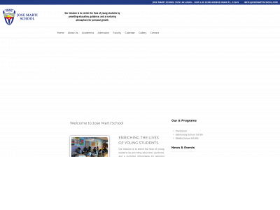 josemartischool.com snapshot