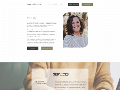 jennyhedrick.com snapshot