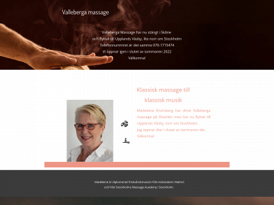 vallebergamassage.se snapshot