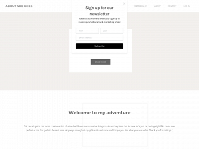 aboutshegoes.com snapshot
