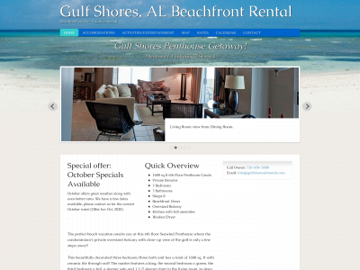 gulfshoresalrentals.com snapshot