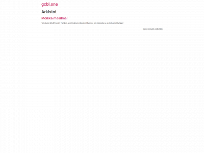 gcbl.one snapshot