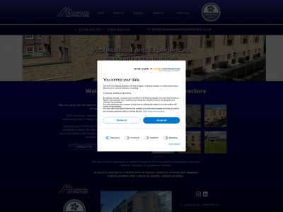 mandwcarpentrycontractors.co.uk snapshot