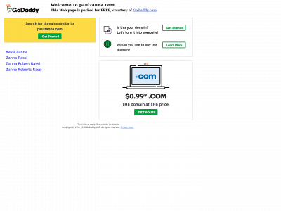 paulzanna.com snapshot