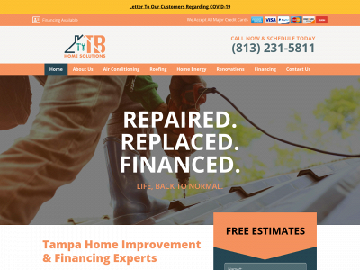 tbhomesolutions.com snapshot