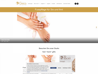 beautygreco.ch snapshot