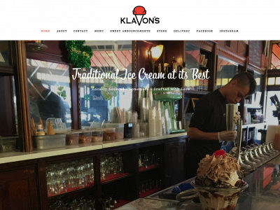 klavonsicecream.com snapshot