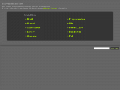 scarredbandit.com snapshot