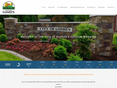 www.cityofgoshen.com snapshot