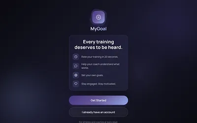 mygoalapp.com snapshot