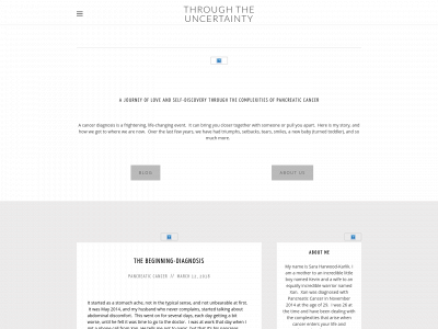 throughtheuncertainty.com snapshot