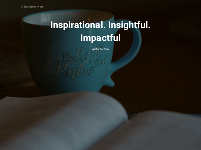 arthurjameswrites.com snapshot