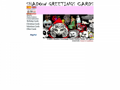 shadowgreetingscards.com snapshot