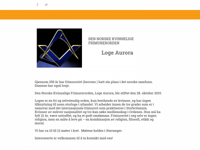 logeaurorakvinneligfrimurerorden.no snapshot