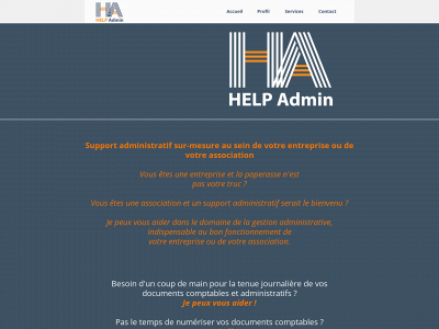 helpadmin.be snapshot