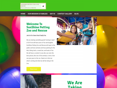 sonshinepettingzoo.com snapshot