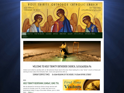 holytrinityoca.org snapshot