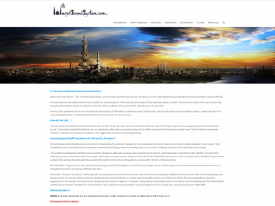 masjidsoundsystem.com snapshot