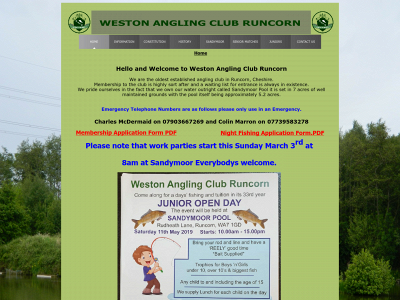 westonanglingclub.org snapshot