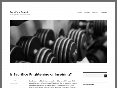 sacrificebrand.com snapshot