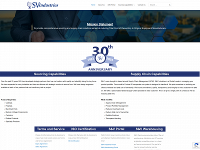 svindustries.com snapshot