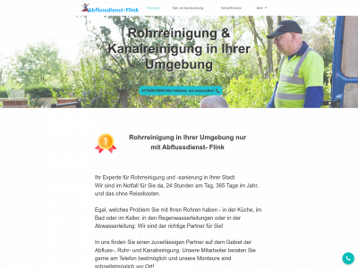 abflussdienst-flink.de snapshot