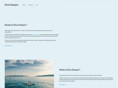 divedeeper.org snapshot