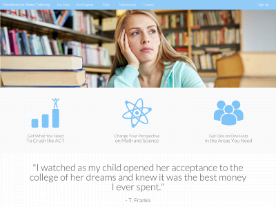 excellenceinhometutoring.com snapshot