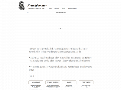 nostalgiamuseo.fi snapshot