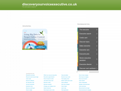discoveryourvoiceexecutive.co.uk snapshot
