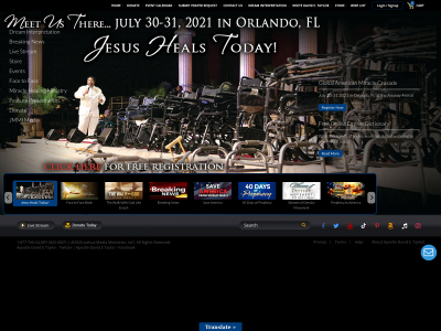 joshuamediaministries.org snapshot