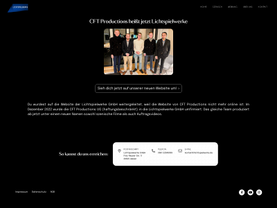cft-productions.de snapshot