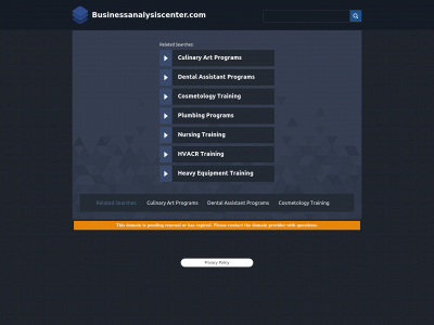 businessanalysiscenter.com snapshot