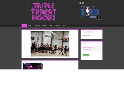 triplethreathoopsaau.com snapshot