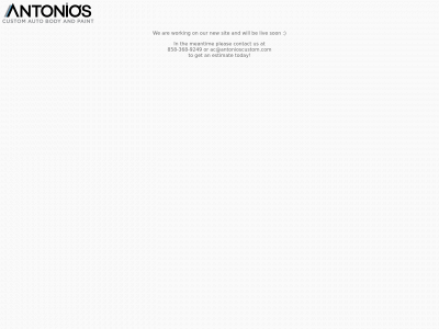 antonioscustom.com snapshot