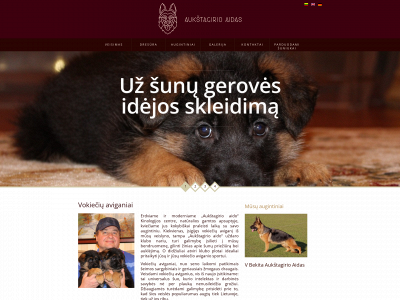 aukstagirioaidas.lt snapshot
