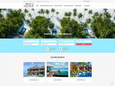 travelescapemaldives.com snapshot