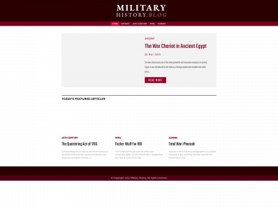 militaryhistory.blog snapshot