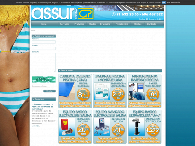 www.assurpiscinas.com snapshot